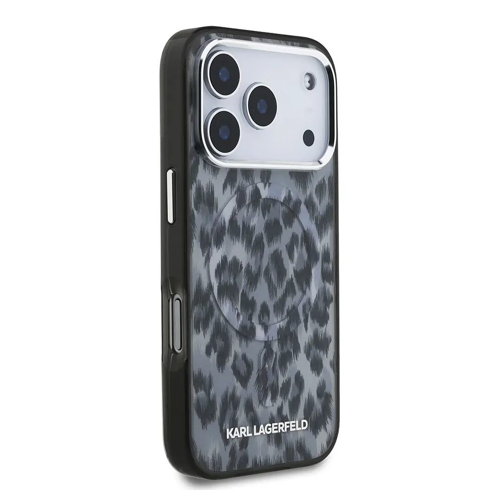 iPhone 17 Pro MagSafe Uyumlu Leopar Baskılı Kılıf - Karl Lagerfeld