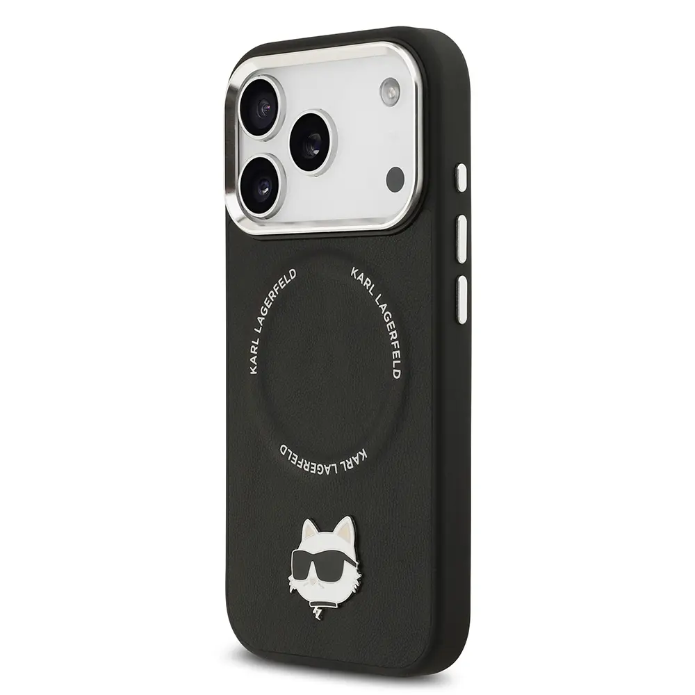 iPhone 17 Pro MagSafe Uyumlu PU Deri Kılıf - Karl Lagerfeld Choupette