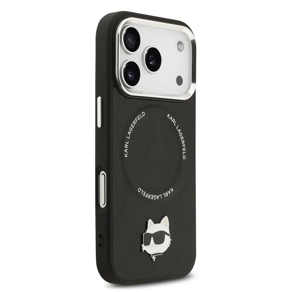 iPhone 17 Pro MagSafe Uyumlu PU Deri Kılıf - Karl Lagerfeld Choupette