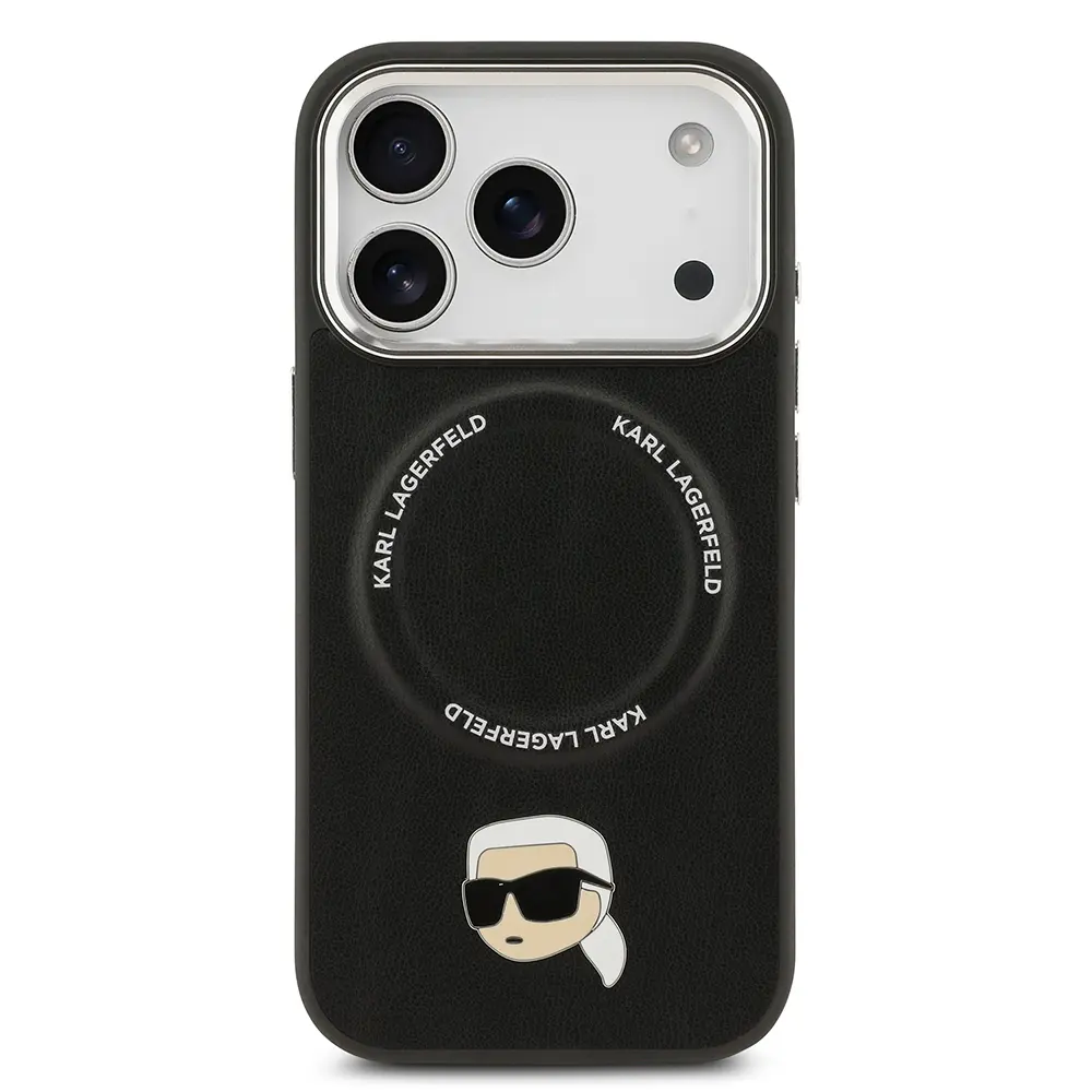 iPhone 17 Pro MagSafe Uyumlu PU Deri Kılıf - Karl Lagerfeld