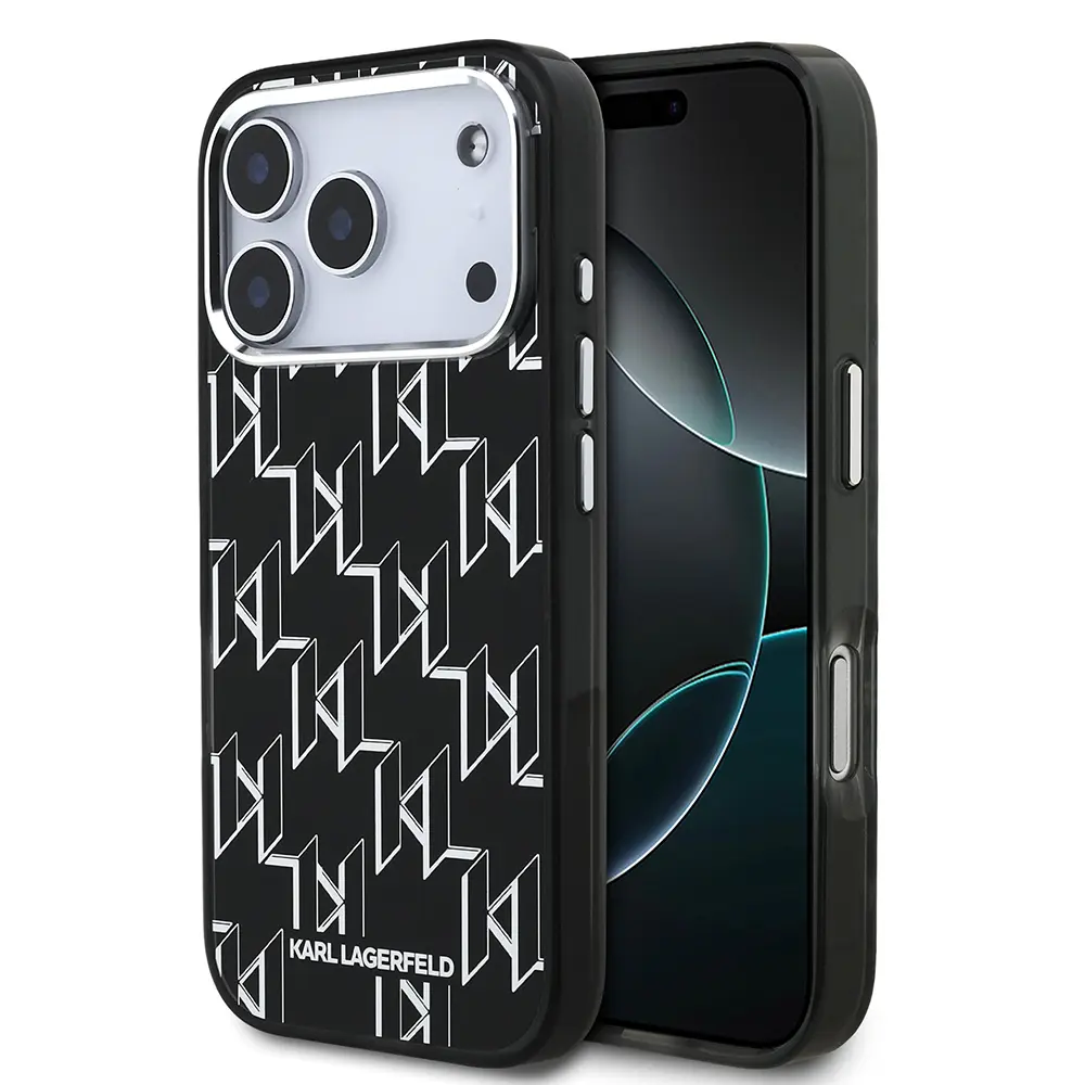 iPhone 17 Pro MagSafe Uyumlu Kılıf - Karl Lagerfeld Monogram