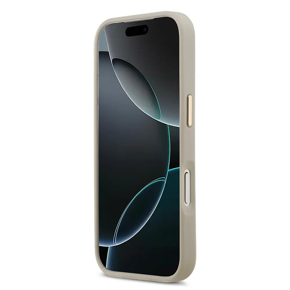 Apple iPhone 17 Pro Kılıf Lacoste Orjinal Lisanslı M-safe Şarj Özellikli Champs Elysees PU Deri Tasarımlı Kapak