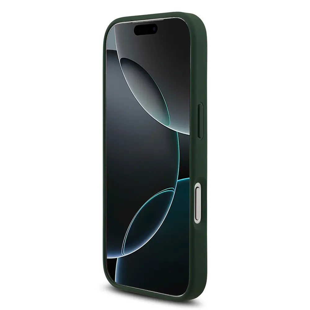Apple iPhone 17 Pro Kılıf Lacoste Orjinal Lisanslı M-safe Şarj Özellikli PU Deri Tasarımlı Metal Logolu Kapak
