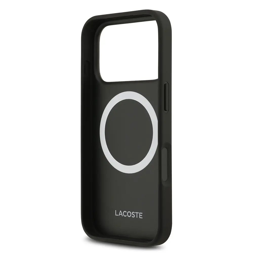 iPhone 17 Pro MagSafe Uyumlu Kartlıklı PU Deri Kılıf - Lacoste Monogram