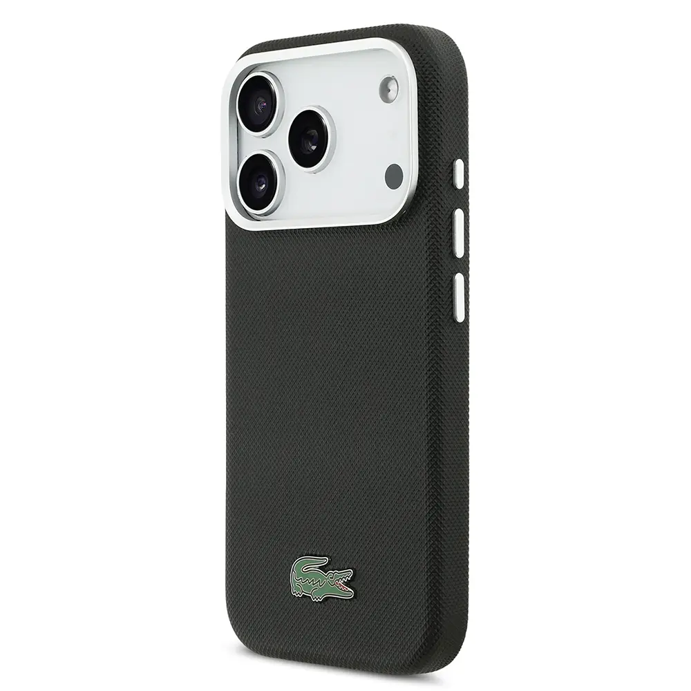 iPhone 17 Pro MagSafe Uyumlu Pike Desenli Kılıf - Lacoste Lisanslı