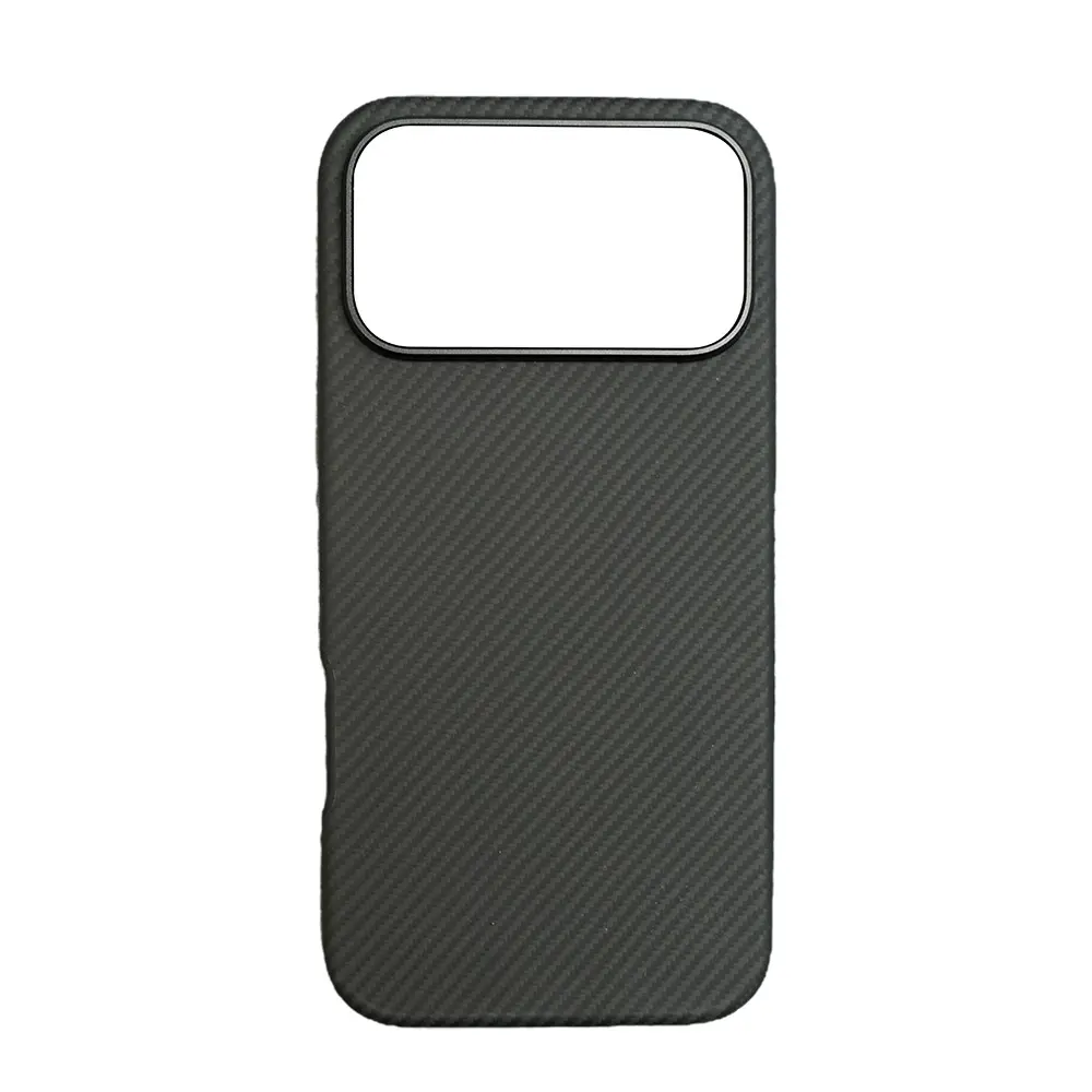 Apple iPhone 17 Pro Kılıf M-safe Şarj Özellikli Mohseven 600D Aramid Fiber Kapak