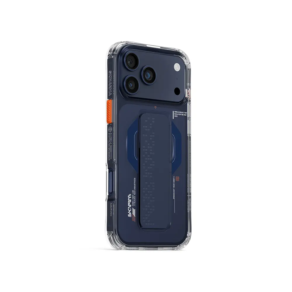Apple iPhone 17 Pro Kılıf M-Safe Şarj Özellikli Airbag Tasarımlı Standlı Skinarma Haxa Kapak