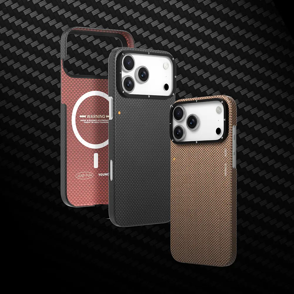 iPhone 17 Pro MagSafe Uyumlu Aramid Fiber Kılıf - Youngkit Extreme Wing