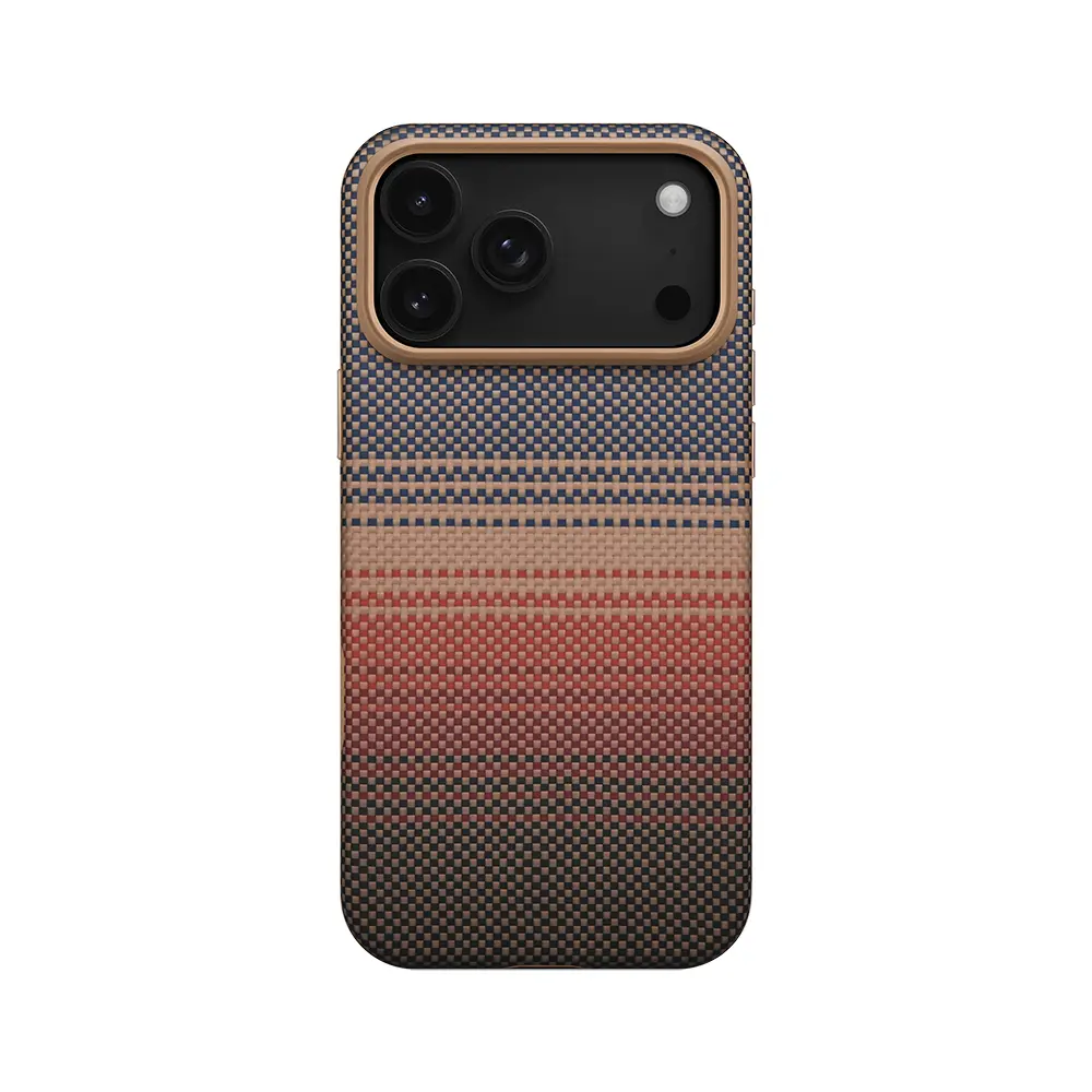 iPhone 17 Pro MagSafe Uyumlu Aramid Fiber Kılıf - Pitaka Sunset-Moonrise