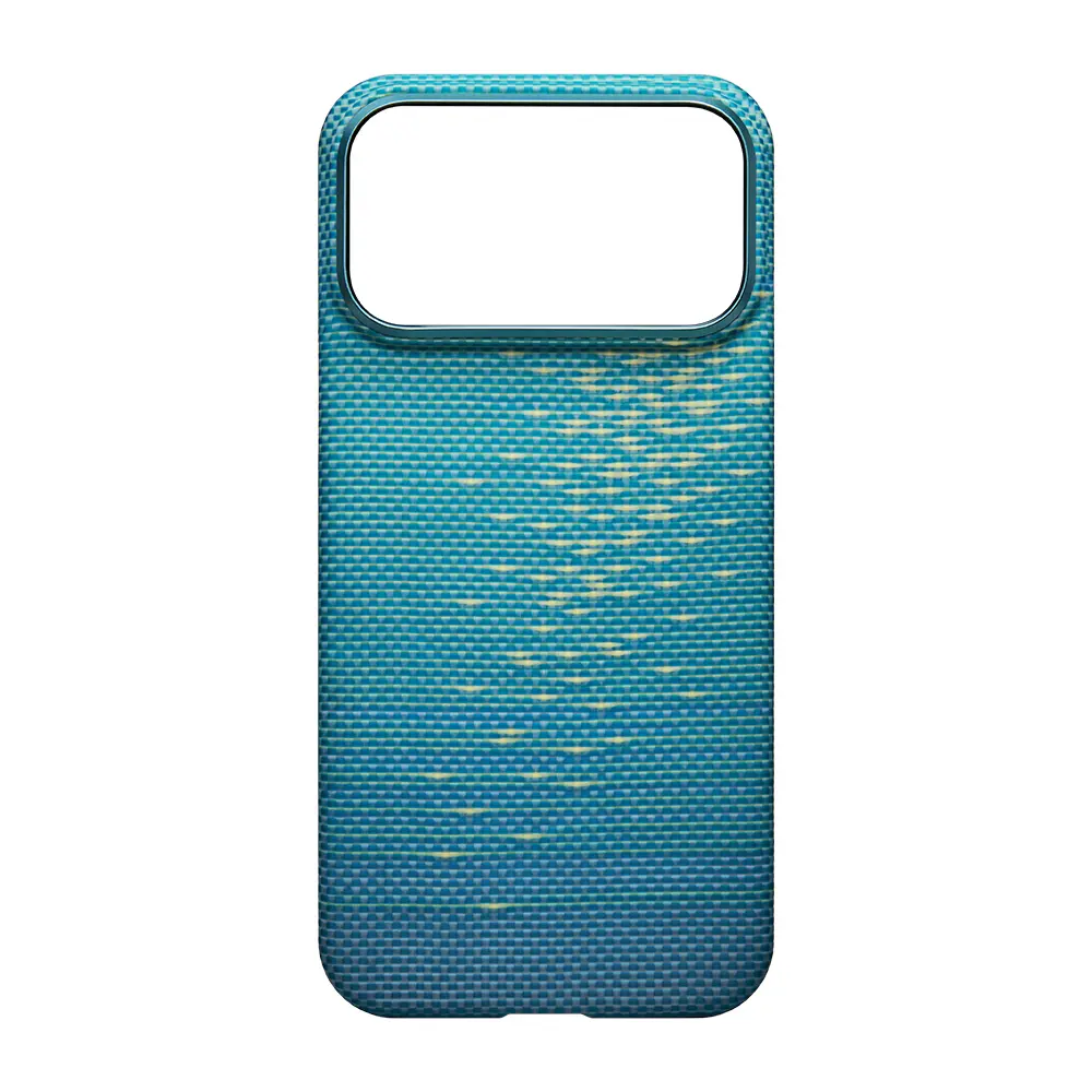 iPhone 17 Pro MagSafe Uyumlu Aramid Fiber Kılıf - Pitaka Glints of Gold Ultra Slim