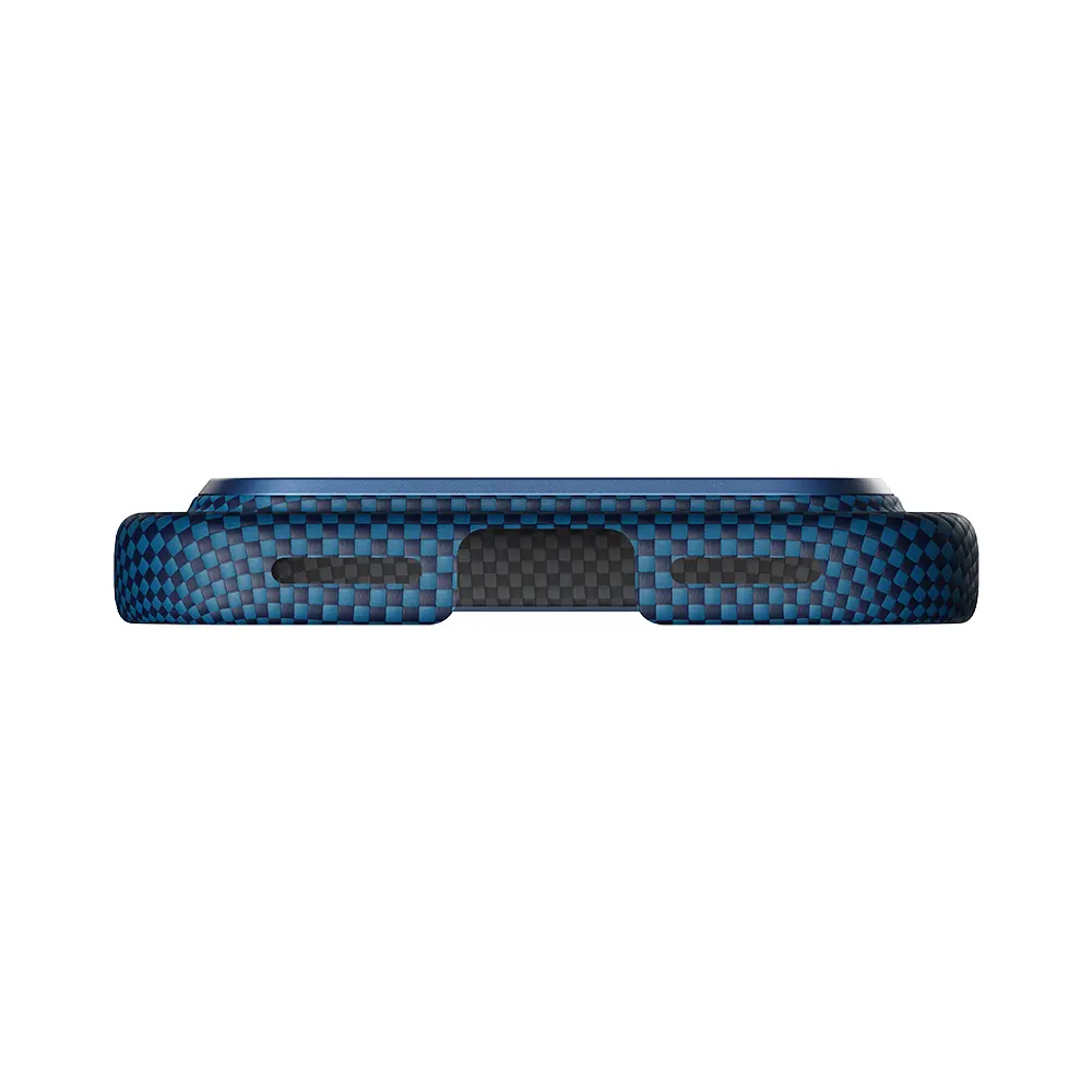 Apple iPhone 17 Pro Kılıf M-safe Şarj Özellikli Aramid Karbon Fiber Pitaka Tactile Woven Starpeak Serisi Milky Way Galaxy Kapak