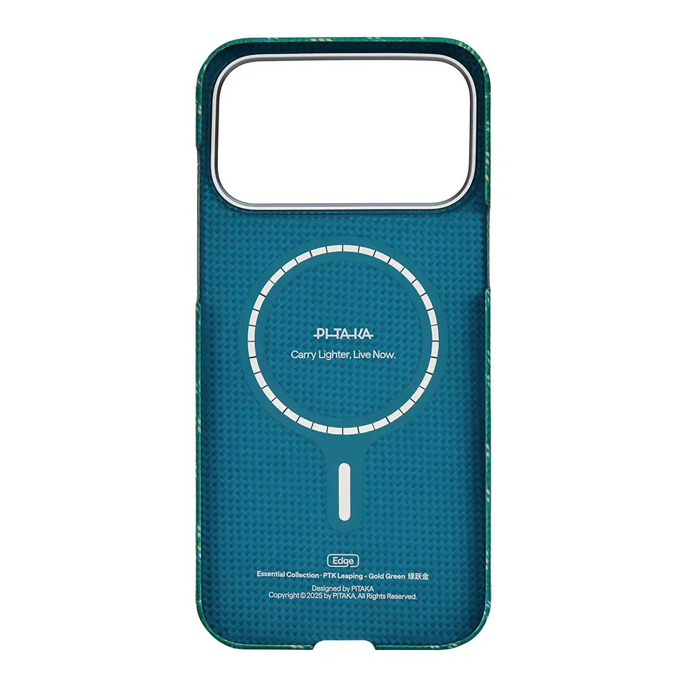 iPhone 17 Pro MagSafe Uyumlu Aramid Fiber Kılıf - Pitaka Tactile Woven Monogram