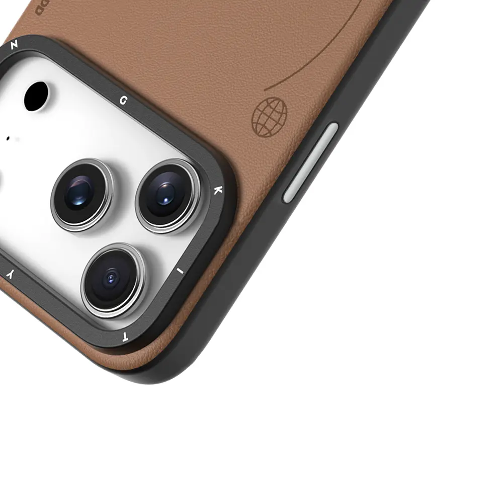iPhone 17 Pro MagSafe Uyumlu Mat Deri Desenli Kılıf - Youngkit Tech Fashion