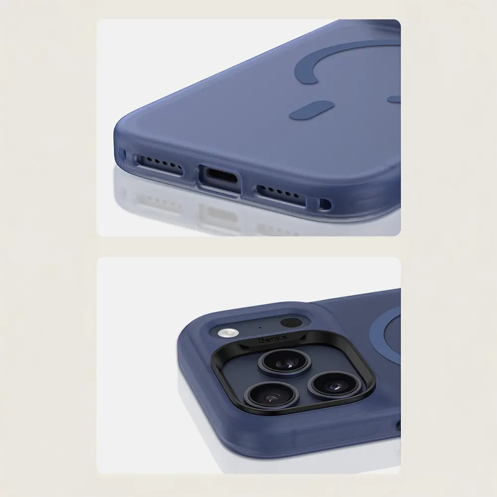 Apple iPhone 17 Pro Kılıf M-Safe Şarj Özellikli Benks C-Magnet Lucid Armor Kapak