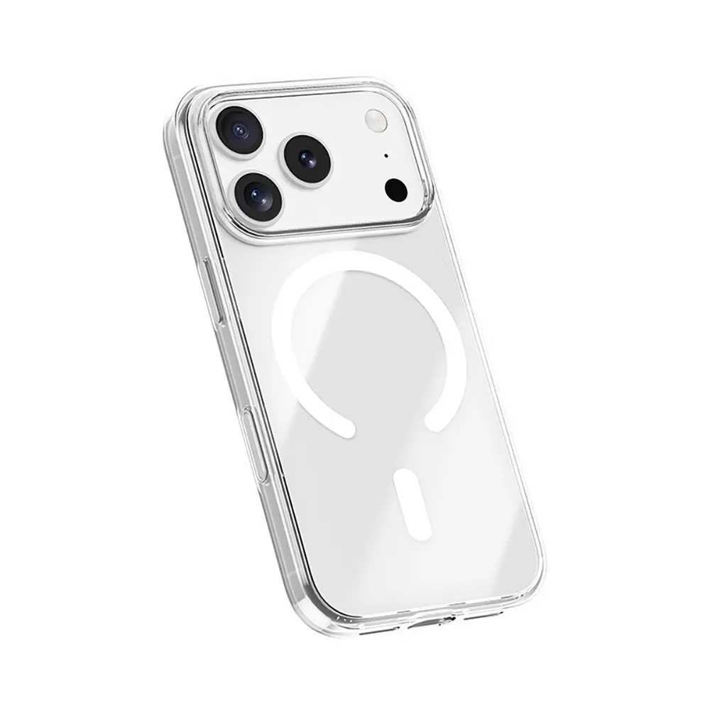 Apple iPhone 17 Pro Kılıf M-safe Şarj Özellikli Benks Crystal Serisi Şeffaf Kapak
