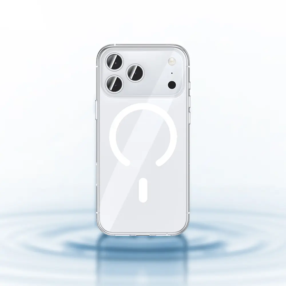 Apple iPhone 17 Pro Kılıf M-safe Şarj Özellikli Benks Crystal Serisi Şeffaf Kapak