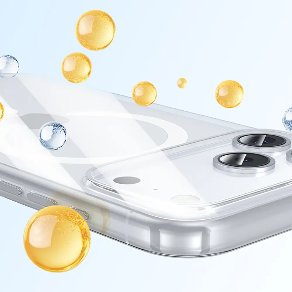 Apple iPhone 17 Pro Kılıf M-safe Şarj Özellikli Benks Crystal Serisi Şeffaf Kapak