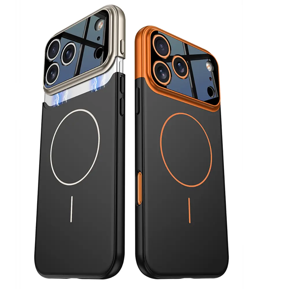 Apple iPhone 17 Pro Kılıf M-safe Şarj Özellikli Çift Parçalı Zore Napoli Kapak
