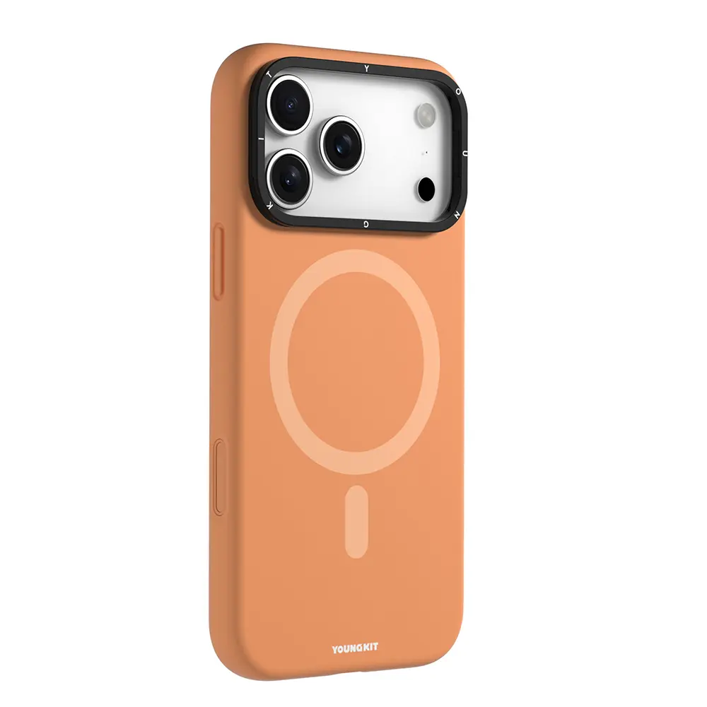 iPhone 17 Pro MagSafe Uyumlu Kamera Standlı Kılıf - Youngkit Gel Cream