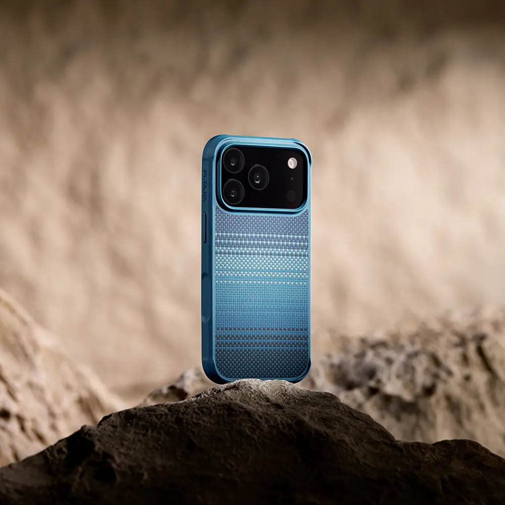 iPhone 17 Pro MagSafe Uyumlu Aramid Kılıf - Pitaka Pro Guard Sunset