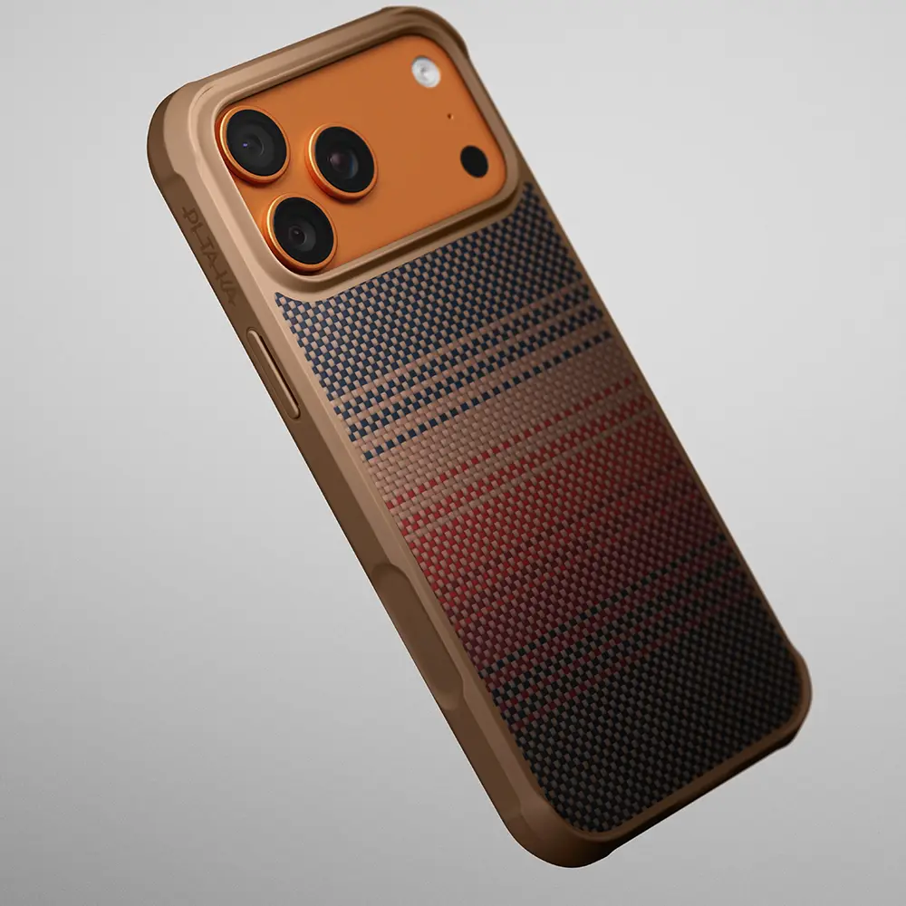 iPhone 17 Pro MagSafe Uyumlu Aramid Kılıf - Pitaka Pro Guard Sunset