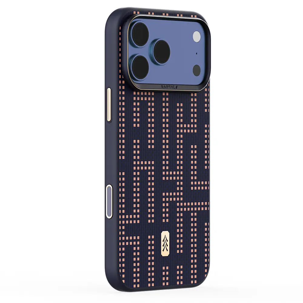 iPhone 17 Pro MagSafe Uyumlu Aramid Kılıf - Raptic Dual Grid