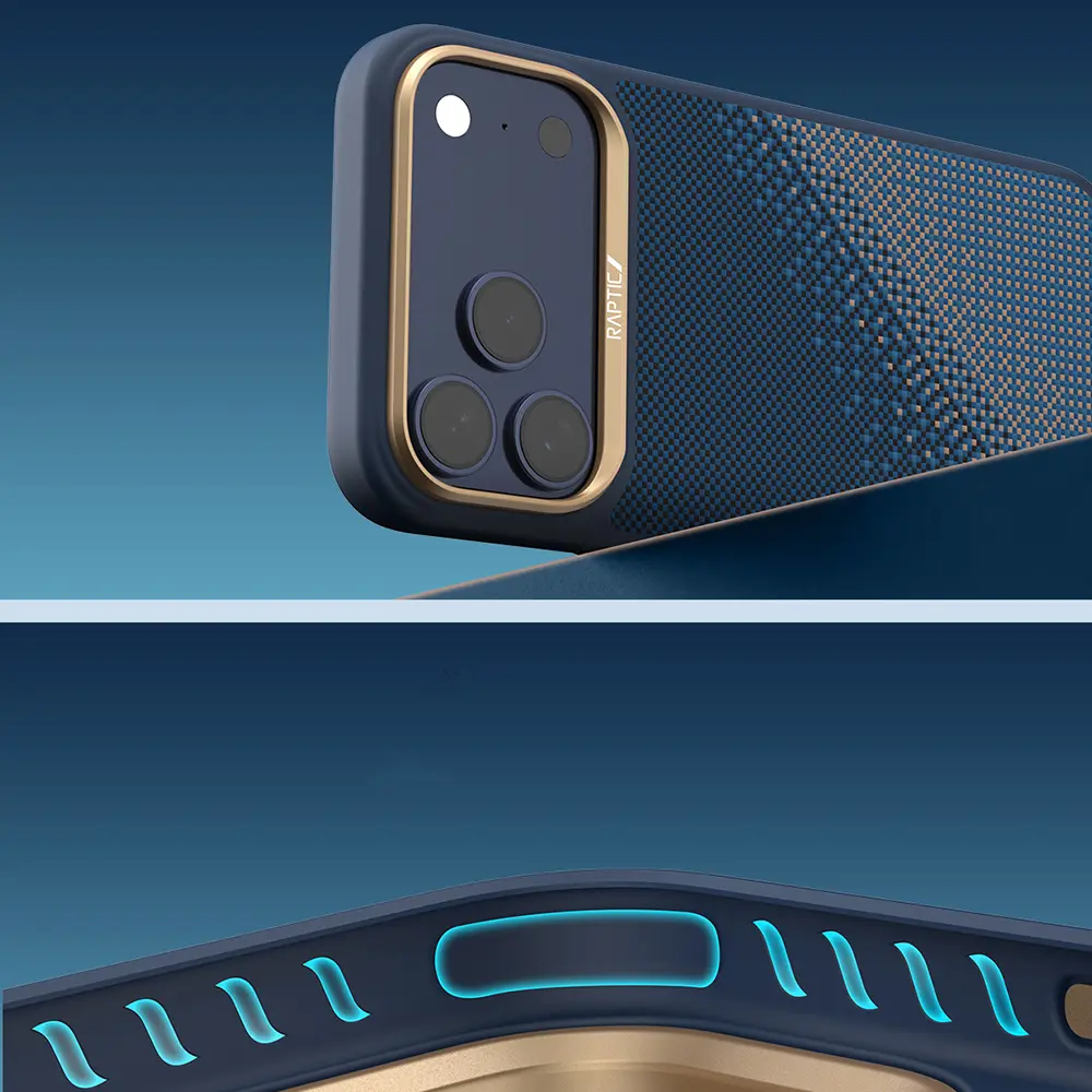 iPhone 17 Pro MagSafe Uyumlu Aramid Kılıf - Raptic Dual Serenity