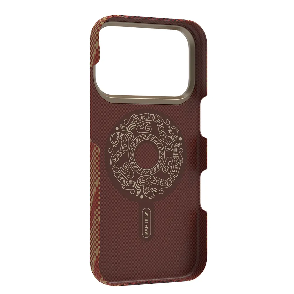 iPhone 17 Pro MagSafe Uyumlu Aramid Fiber Kılıf - Raptic Aramid Skin Bionic