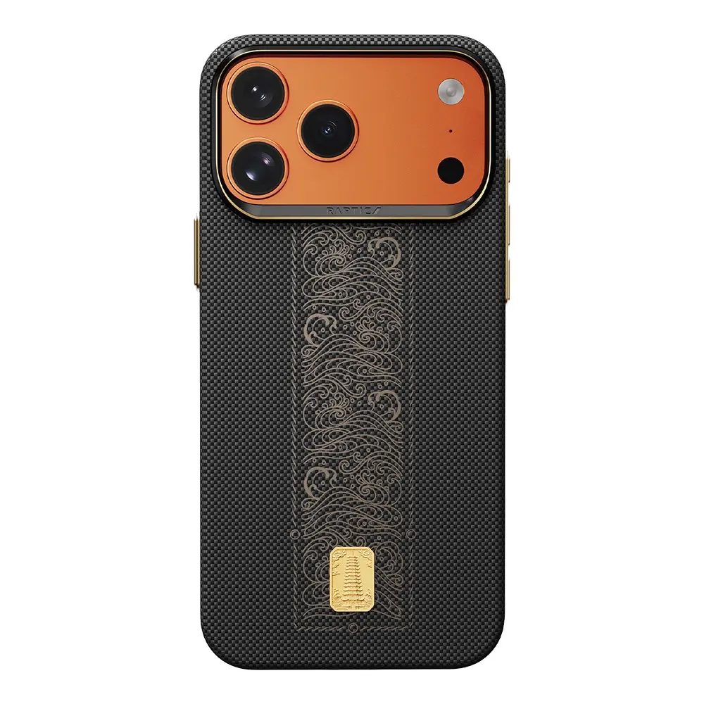 iPhone 17 Pro MagSafe Uyumlu Aramid Dokulu Kılıf - Raptic Aramid Skin Rise