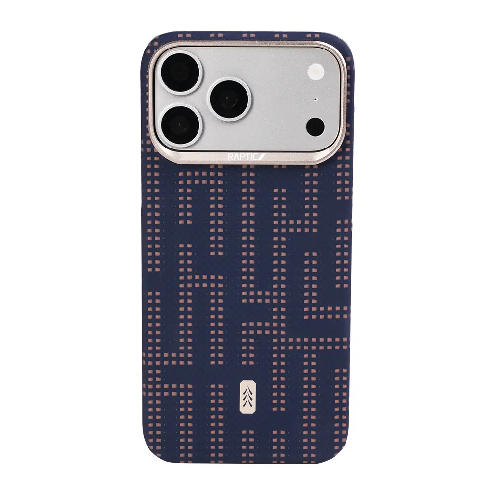 iPhone 17 Pro MagSafe Uyumlu Aramid Dokulu Kılıf - Raptic Aramid Skin