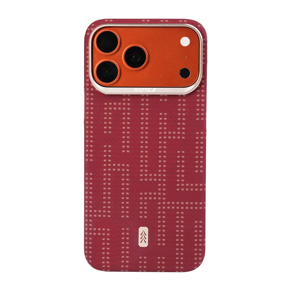 iPhone 17 Pro MagSafe Uyumlu Aramid Dokulu Kılıf - Raptic Aramid Skin