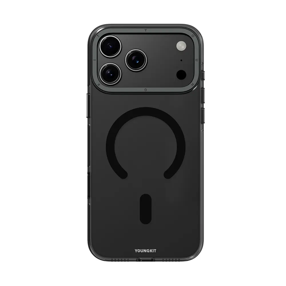 Apple iPhone 17 Pro Kılıf M-safe Şarj Özellikli Şeffaf Youngkit Crystal Shield Serisi Kapak