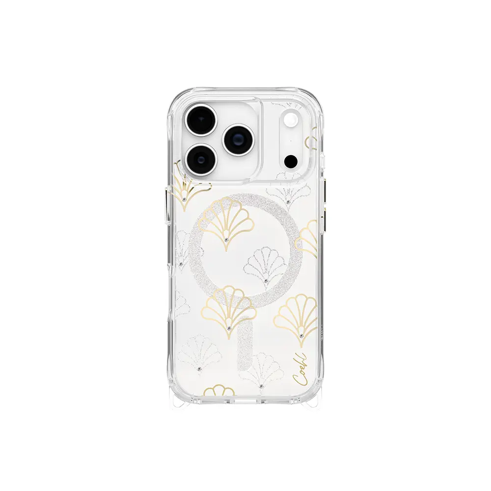 Apple iPhone 17 Pro Kılıf M-safe Şarj Özellikli Şeffaf Desenli Arka Yüzey Coehl Maree Kapak