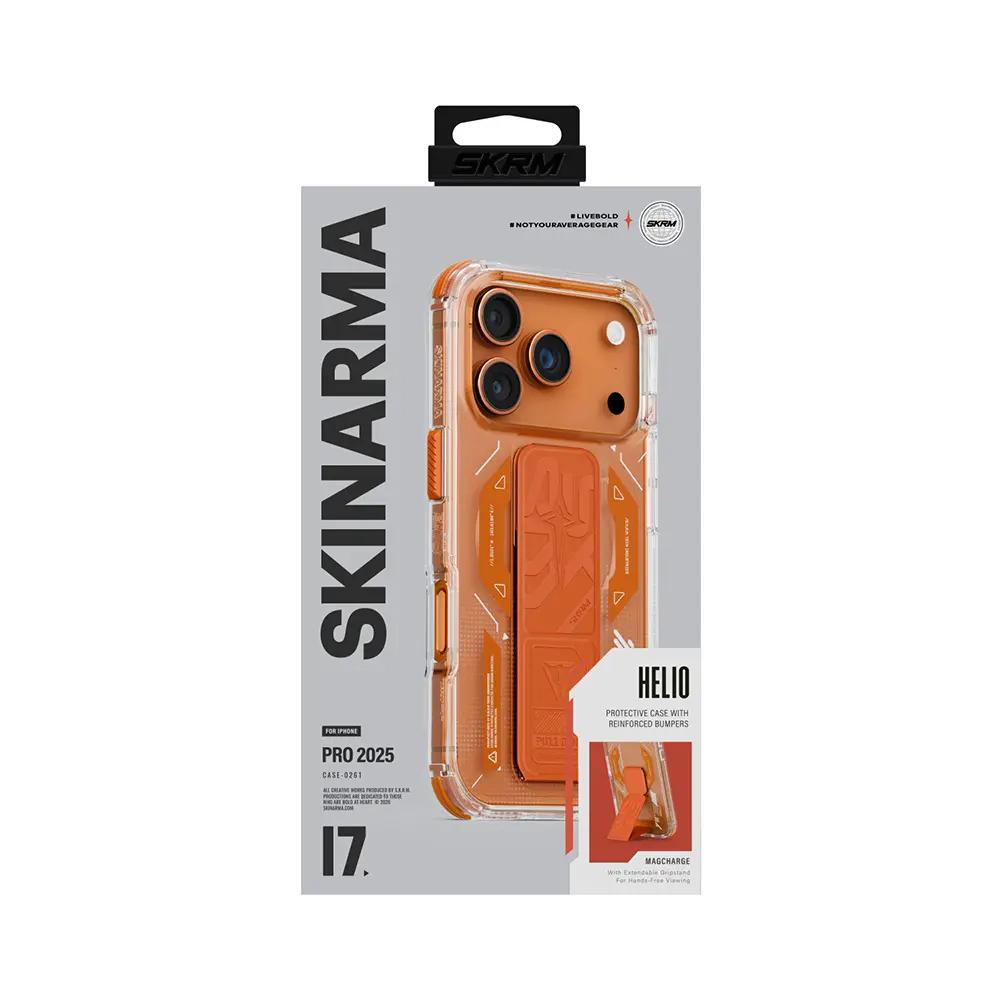 iPhone 17 Pro MagSafe Uyumlu Standlı Kılıf - Skinarma Helio