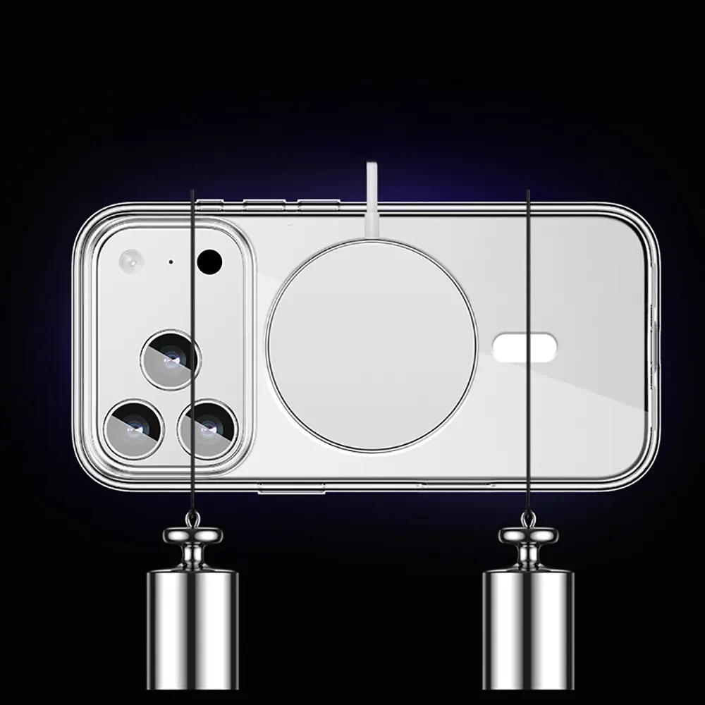 iPhone 17 Pro MagSafe Uyumlu Şeffaf Sert PC Kılıf - Wlons Pita