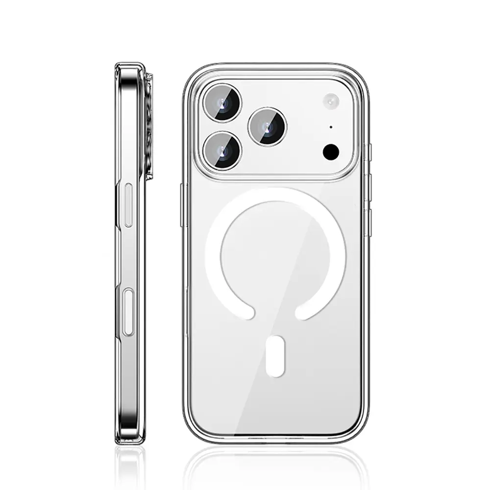 iPhone 17 Pro MagSafe Uyumlu Şeffaf Sert PC Kılıf - Wlons Pita