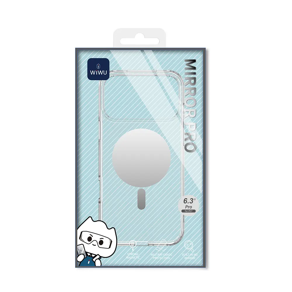 iPhone 17 Pro MagSafe Uyumlu Şeffaf Aynalı Kılıf - Wiwu MCC-701