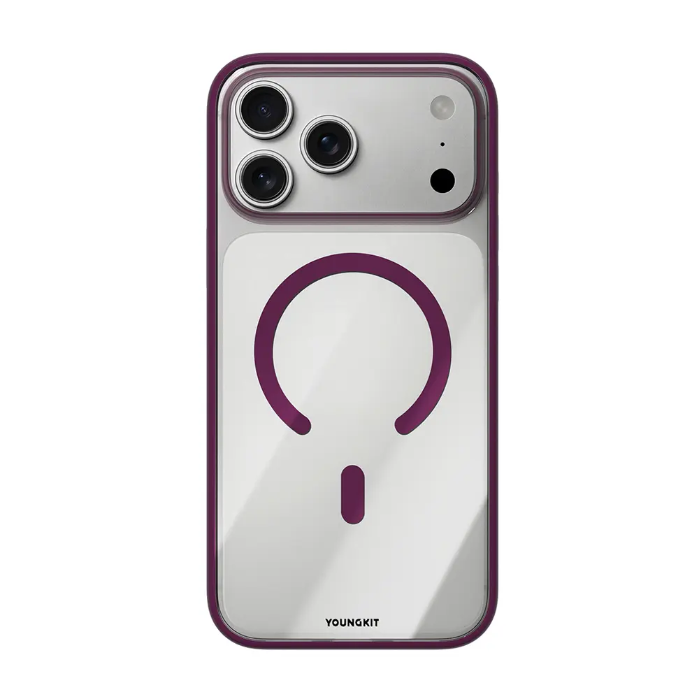 iPhone 17 Pro MagSafe Uyumlu Şeffaf Kılıf - Youngkit Clear