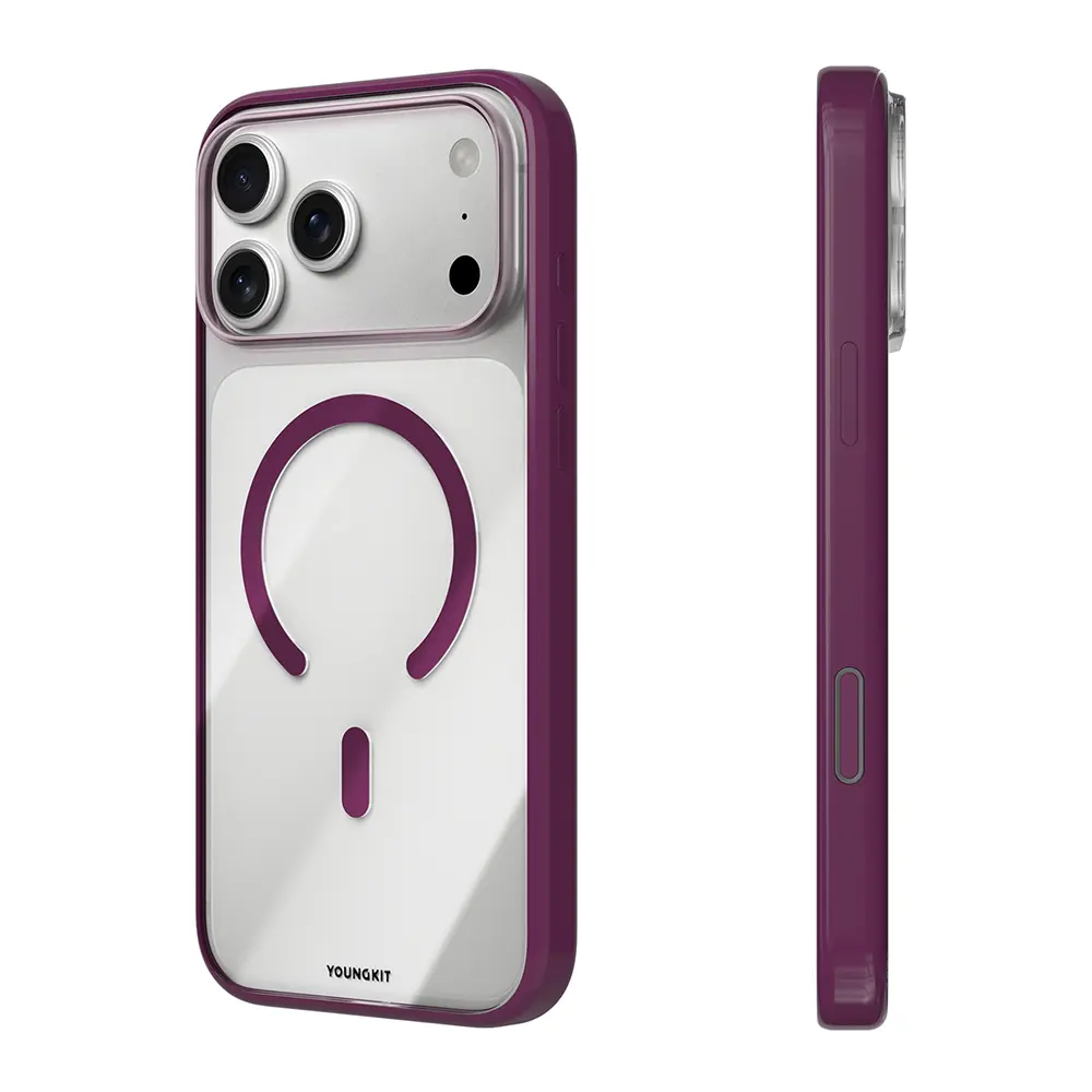 iPhone 17 Pro MagSafe Uyumlu Şeffaf Kılıf - Youngkit Clear