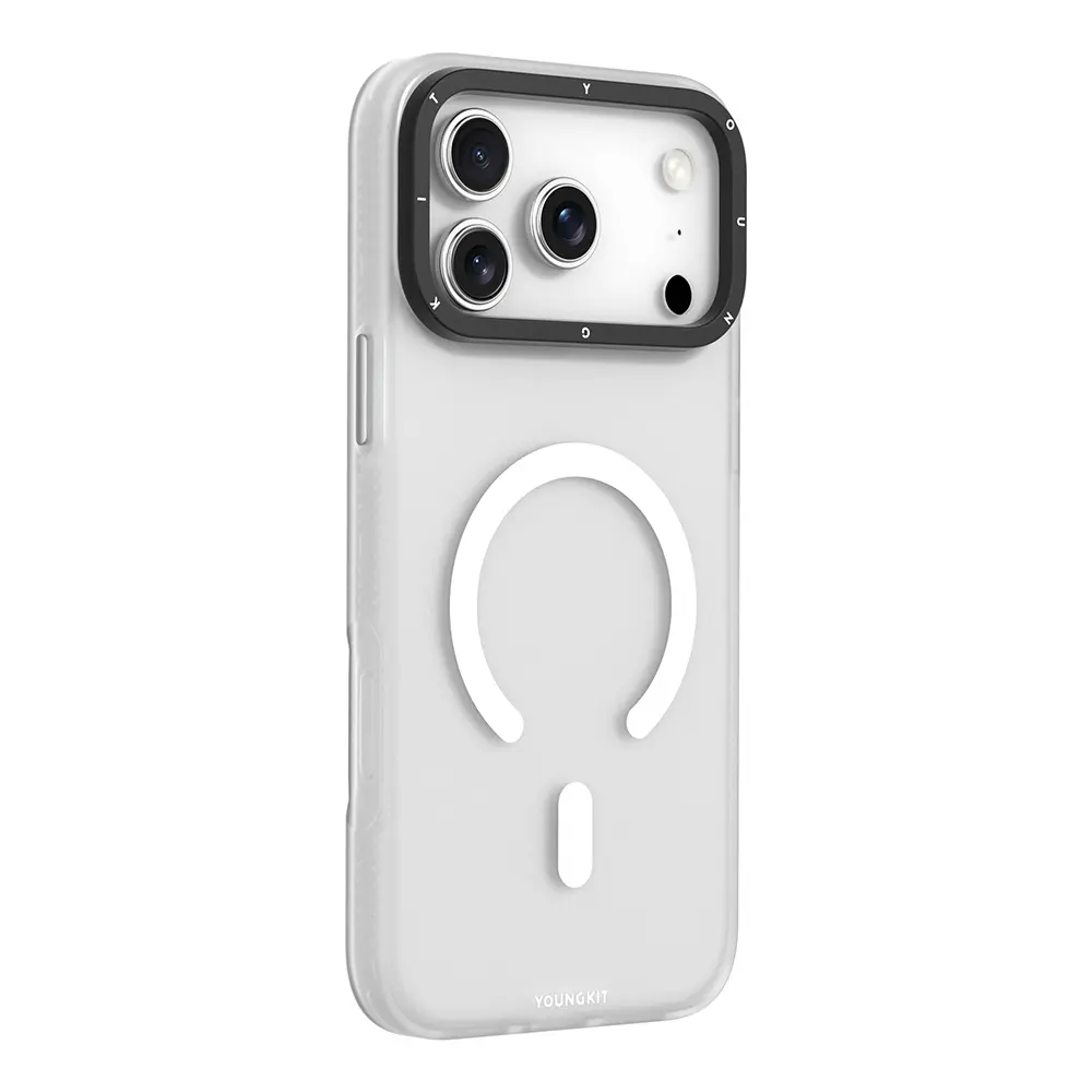 Apple iPhone 17 Pro Kılıf M-safe Şarj Özellikli Youngkit Hidden Sand Serisi Kapak