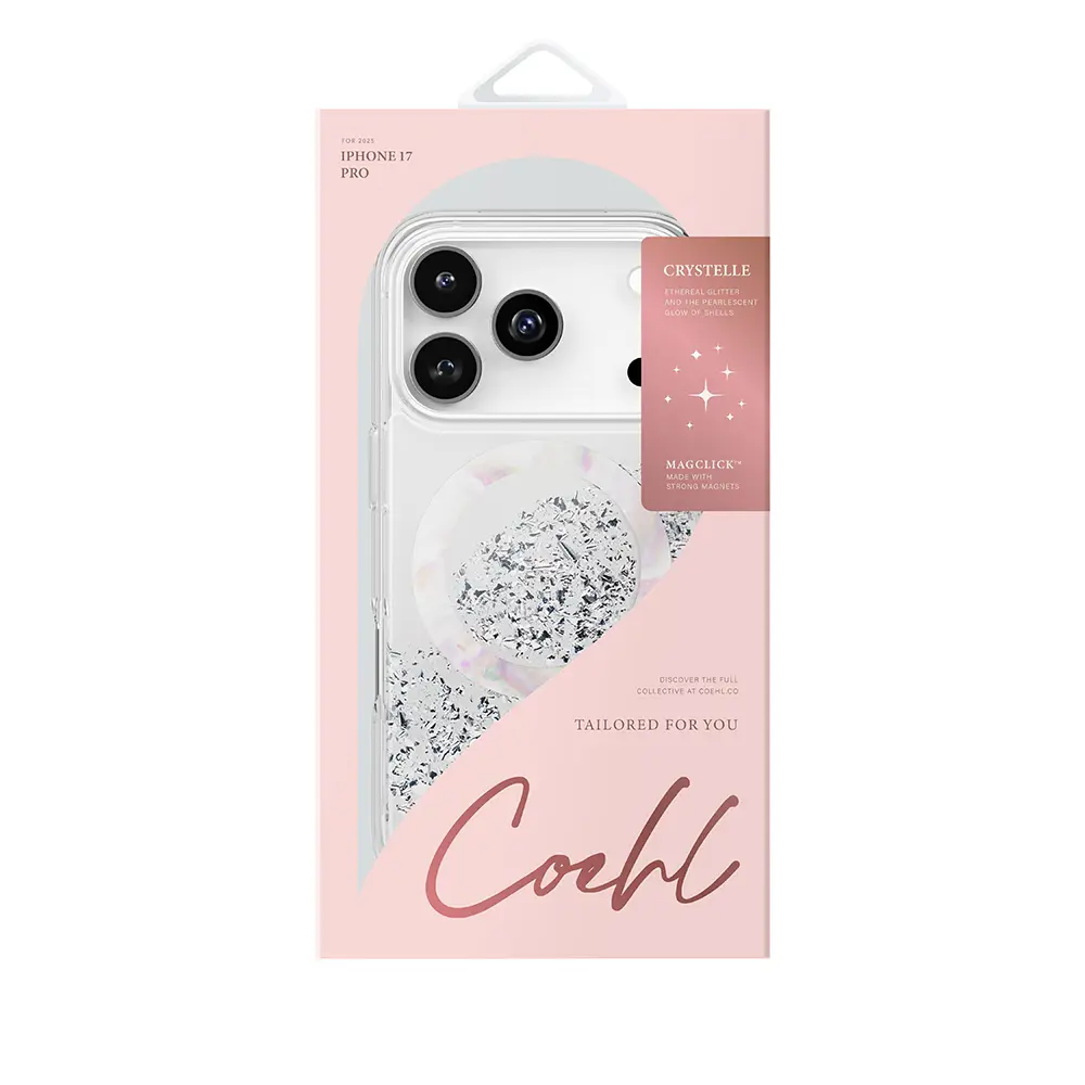 iPhone 17 Pro MagSafe Uyumlu Şeffaf Kılıf - Coehl Crystelle
