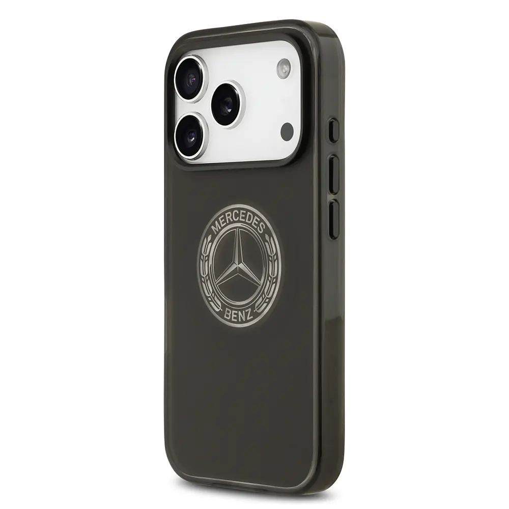 Apple iPhone 17 Pro Kılıf Mercedes Benz Orjinal Lisanslı M-safe Şarj Özellikli Buzlu PC Nostaljik Yıldız Dizayn Kapak