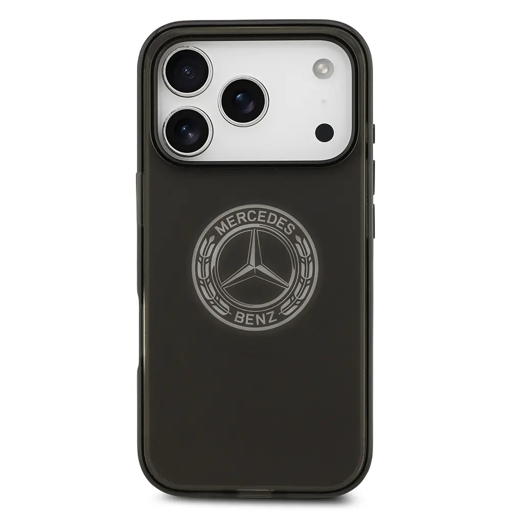 Apple iPhone 17 Pro Kılıf Mercedes Benz Orjinal Lisanslı M-safe Şarj Özellikli Buzlu PC Nostaljik Yıldız Dizayn Kapak