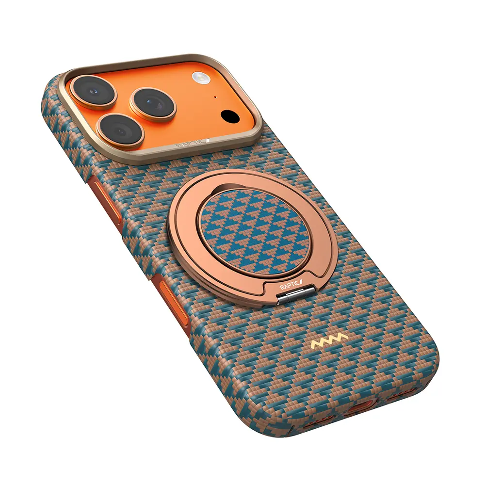 iPhone 17 Pro Standlı Aramid Fiber Kılıf - Raptic Destiny 2'si 1 Arada