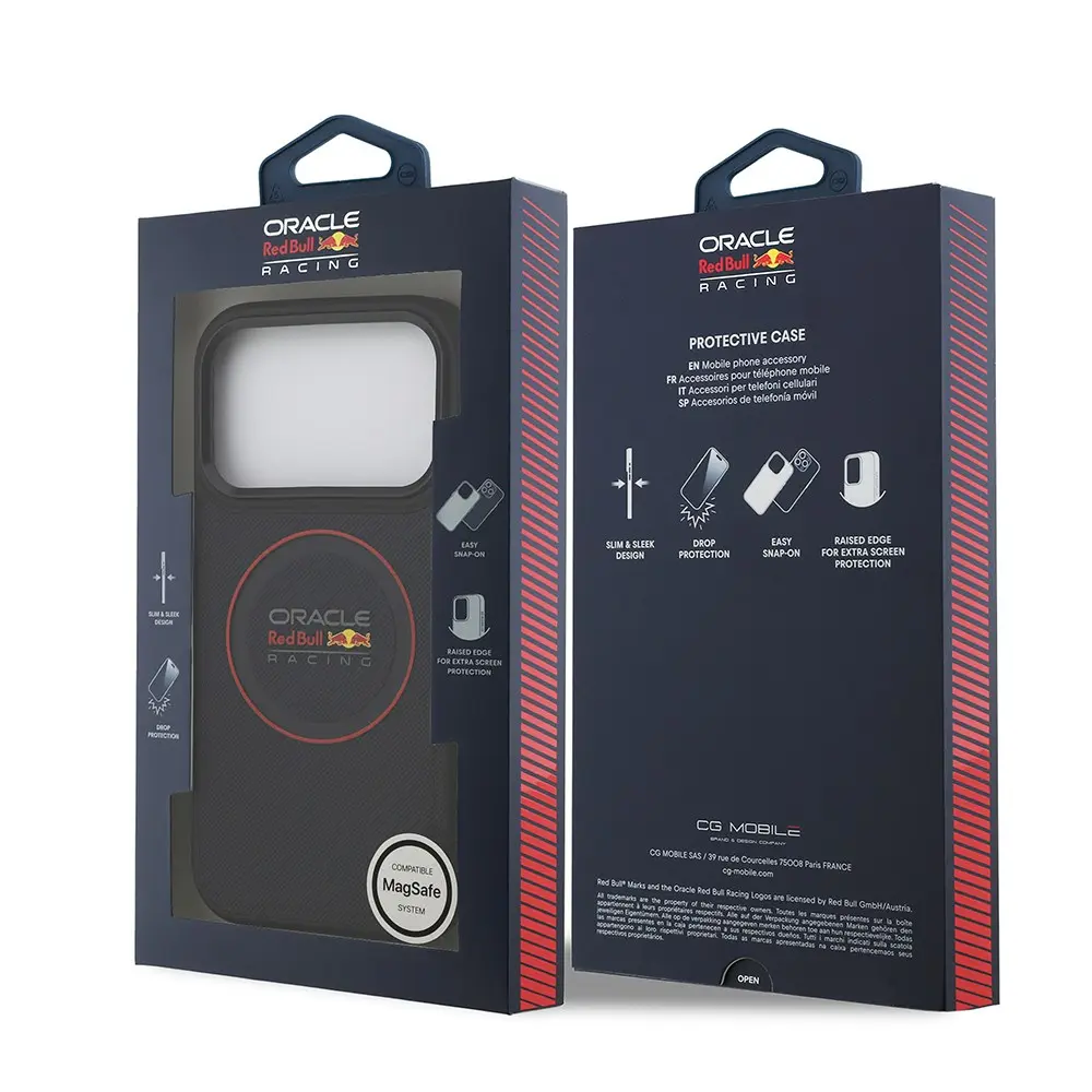 iPhone 17 Pro MagSafe Uyumlu PU Deri Kılıf - Redbull Lisanslı