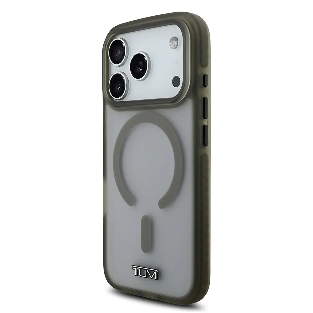 Apple iPhone 17 Pro Kılıf TUMI Orjinal Lisanslı M-safe Şarj Özellikli Buzlu Transparan Kapak