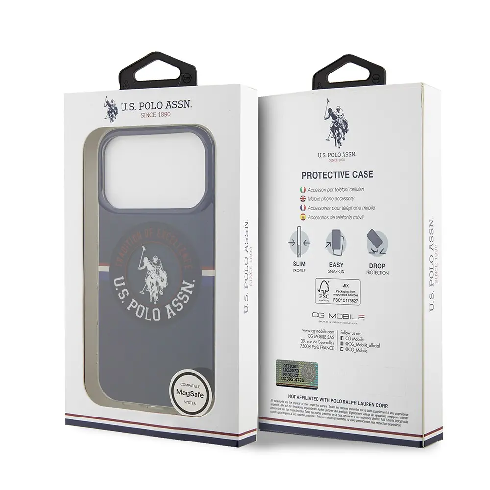 iPhone 17 Pro MagSafe Uyumlu Kılıf - U.S. Polo Assn. IML Stripe