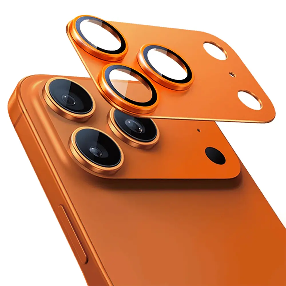 Apple iPhone 17 Pro Mohseven Alüminyum Kaplamalı Safir Anti Reflective Kamera Lens Koruyucu