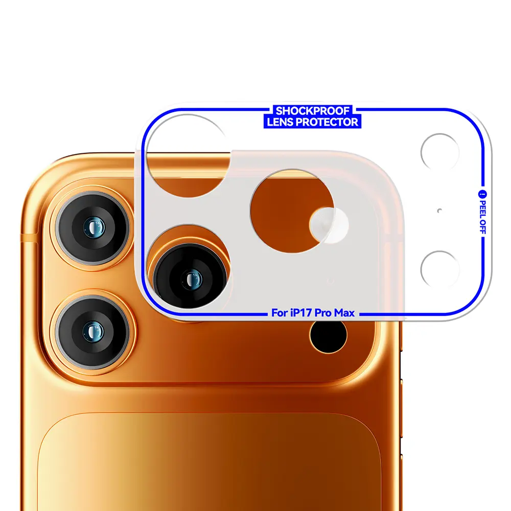 iPhone 17 Pro Şeffaf PET Film Kamera Çerçeve Koruyucu - Mohseven