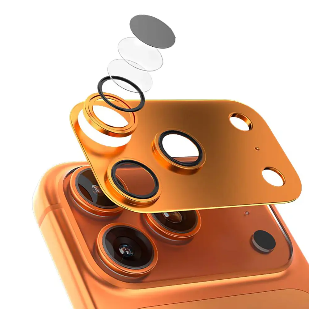 iPhone 17 Pro Max Safir Kamera Lens Koruyucu - Mohseven Alüminyum Kaplamalı